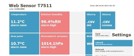 Nouveau micrologiciel pour les WebSensors Tx5xx/Tx6xx