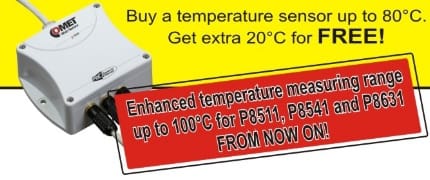 Nouveau micrologiciel pour P8511, P8541, P8631 - Plage de mesure de température étendue