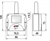 Thermomètre IoT, hygromètre, baromètre pour sonde externe, Sigfox
