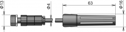 Sonde numérique température / humidité, câble 5 m