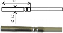 Pt1000TGL40 / 0, sonde de température, câble 1 m