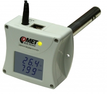 WebSensor - remote CO2 concentration thermometer hygrometer with Ethernet interface, duct mount