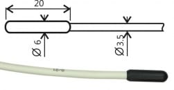 Pt1000TR160 / 0, sonde de température, câble 2 m