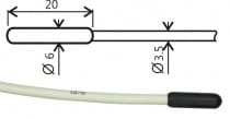 Pt1000TR160 / 0, sonde de température, câble 10 m