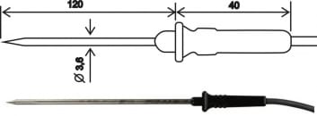 2301-220 / 0, sonde de température, câble 1 m.