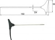 2091-250 / 0, Sonde collée, câble 10 m