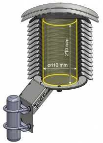 COMETEO Protection anti-rayonnements à plaques multiples pour capteurs, à ventilation naturelle