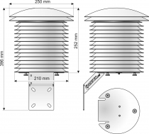 COMETEO Protection anti-rayonnements à plaques multiples pour capteurs, à ventilation naturelle
