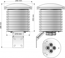 COMETEO Protection anti-rayonnements à plaques multiples pour capteurs, à ventilation naturelle