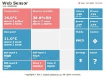 Thermomètre hygromètre pour air comprimé avec interface Ethernet et relais