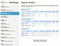 Thermomètre hygromètre pour air comprimé avec interface Ethernet et relais