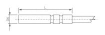 Pt1000TR050M/0, sonde de température, câble 2 m