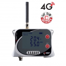 IoT Wireless Temperature and Relative Humidity Datalogger with connector for other temperature probe, with built-in 4G modem and Flat Rate SIM Card