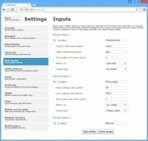 Web Sensor with PoE - two channels with flood detector and binary inputs