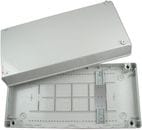 Boîtier étanche avec supports et supports muraux pour enregistreur de données, aucune découpe dans le couvercle