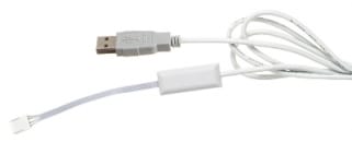 câble pour le réglage de l'émetteur via le port USB