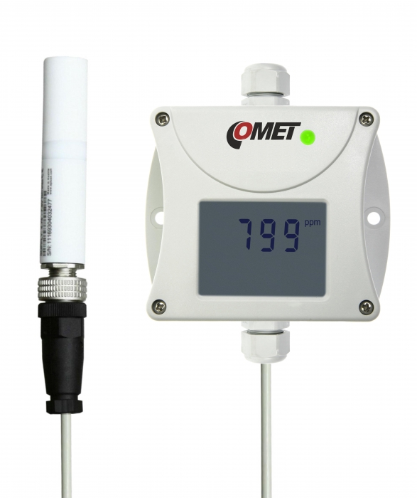 Transmetteur de CO2, sortie 4-20 mA, sonde externe