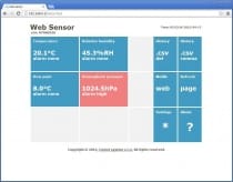 WebSensor avec PoE - Baromètre hygromètre thermomètre avec interface Ethernet