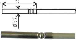 Pt1000TGL40 / E, sonde de température, câble 2 m