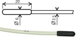 Pt1000TR160 / E, sonde de température, câble 1 m